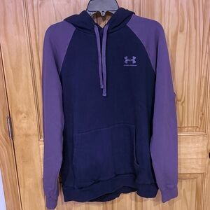 Under Armour Women's Navy and Purple Hoodie